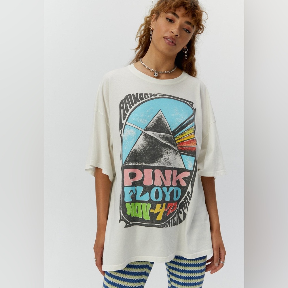 NWOT Daydreamer Pink Floyd Graphic Tee - White | One size